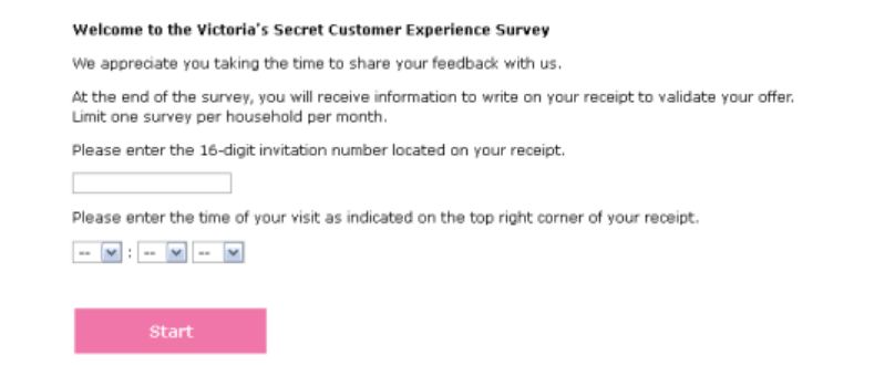 Victoria Secret Survey